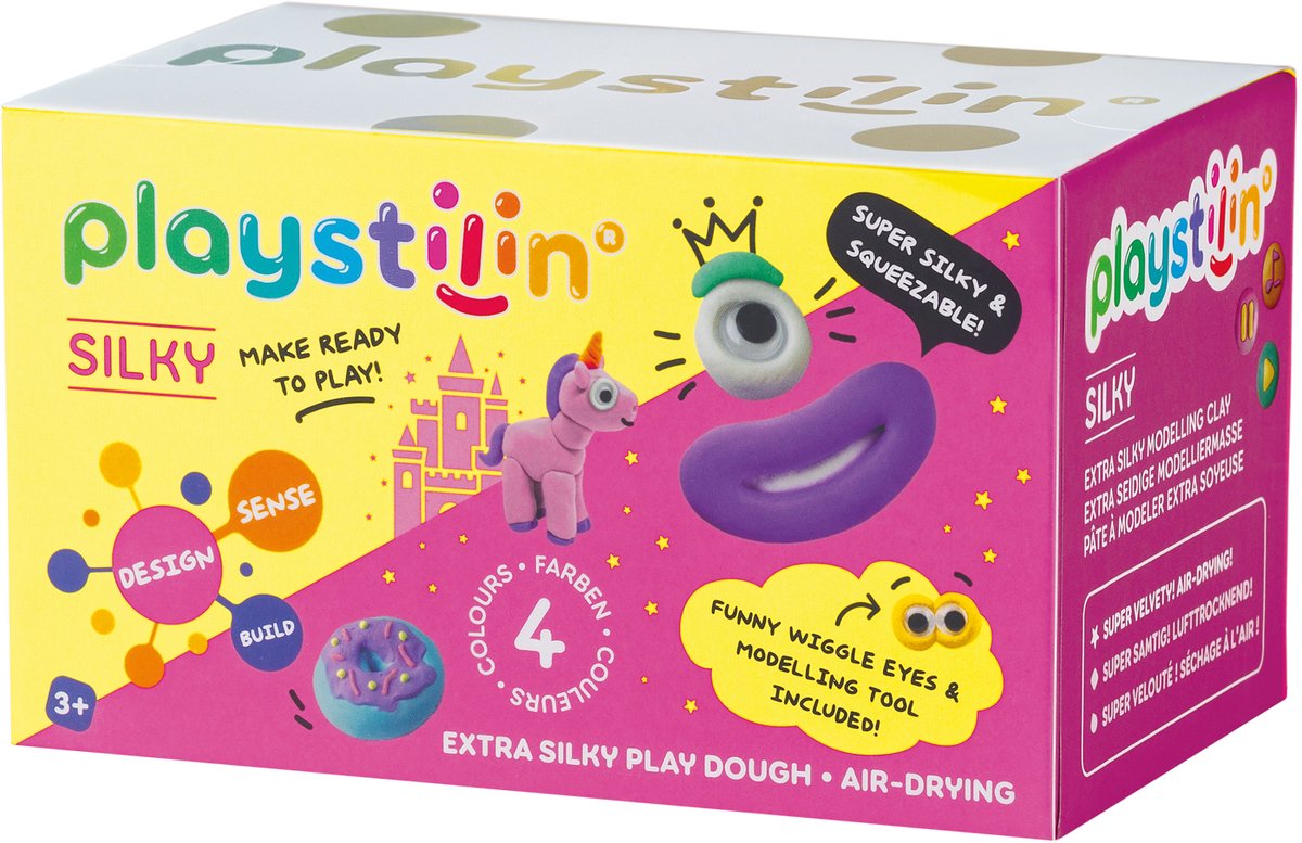 Playstilin klei - Extra zijdezachte speel- en boetseerklei multicolor.