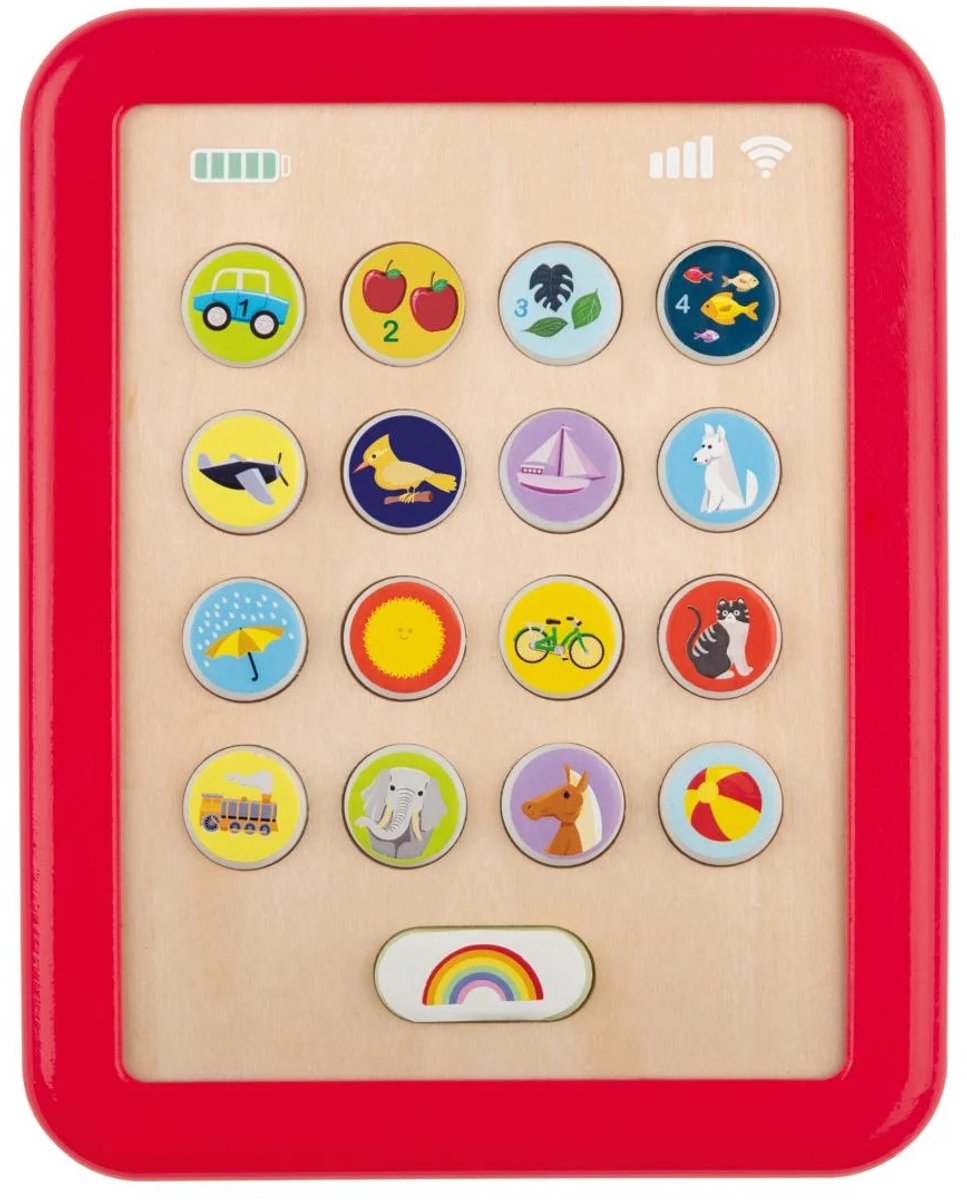 Playtive Houten Leertablet - Op batterijen