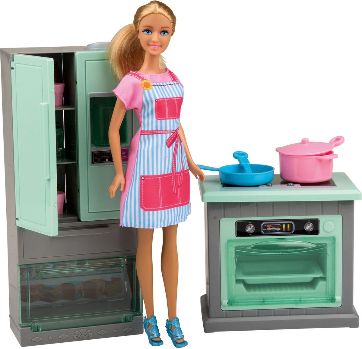 Playtive Modepop met keuken 18 delig