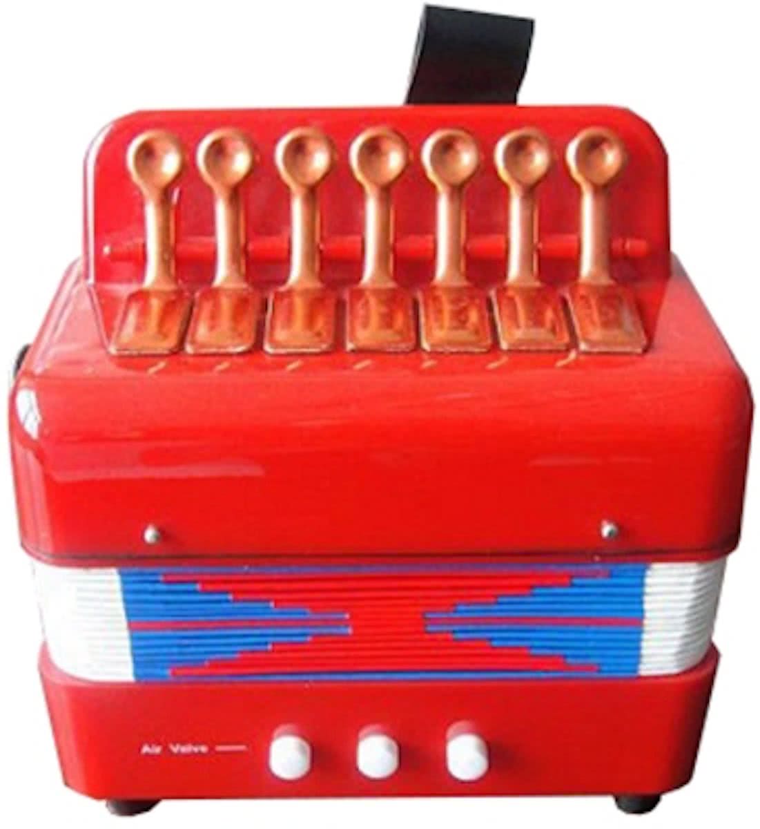 Kinder accordeon rood