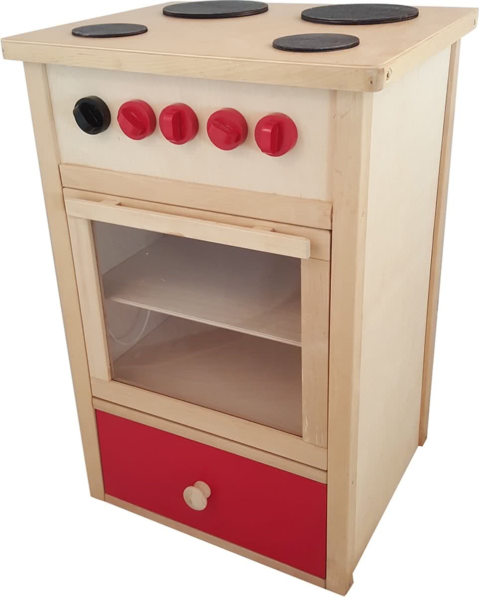Playwood - Houten Fornuis / Speelkeuken Groot hoogte 63,5 CM