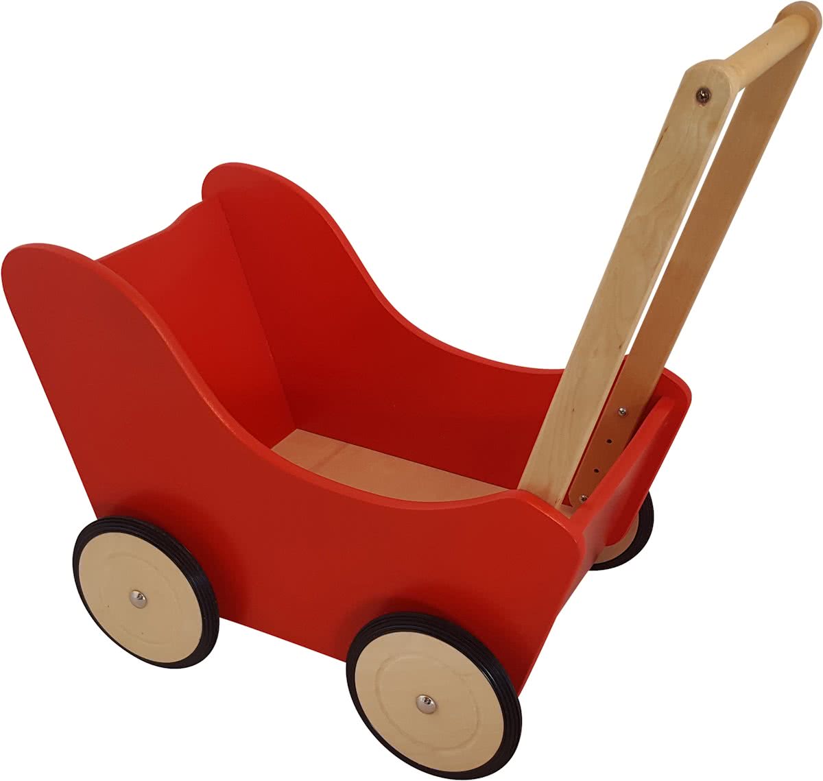   - Houten Poppenwagen rood