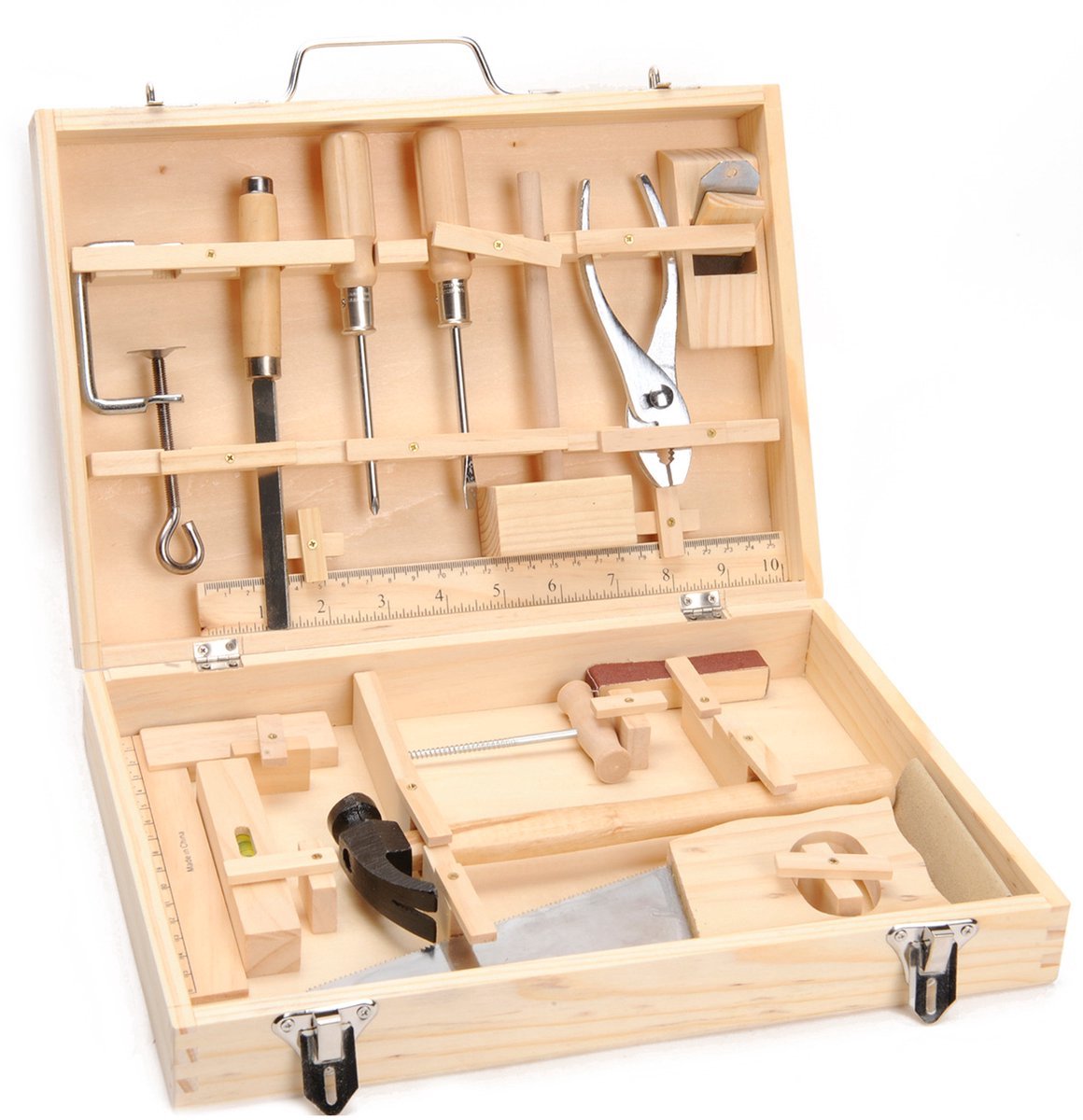 Playwood Houten Gereedschapskist, 16dlg..