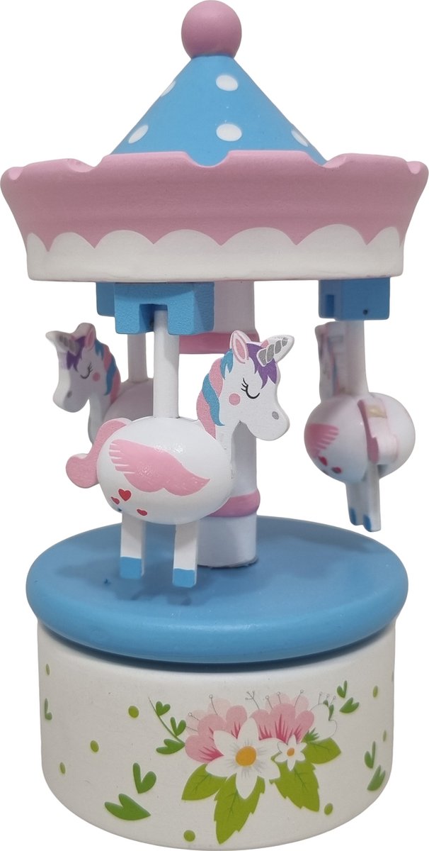   Muziekdoos Carrousel met hangende paardjes