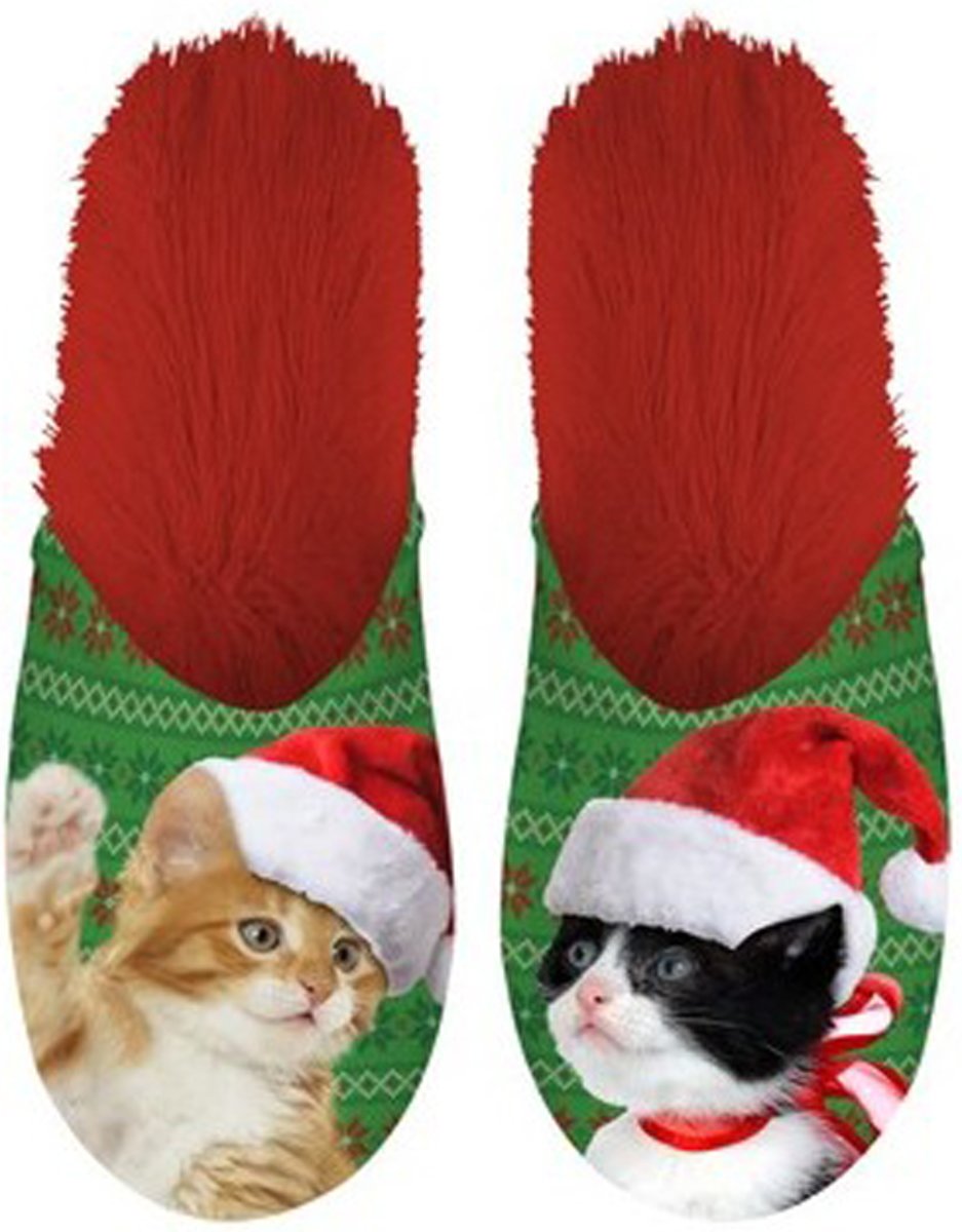 Pantoffel Xmas Cat 34-37