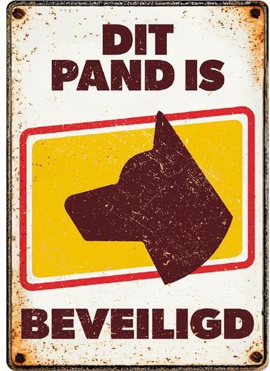 Plenty gifts waakbord blik pand beveiligd