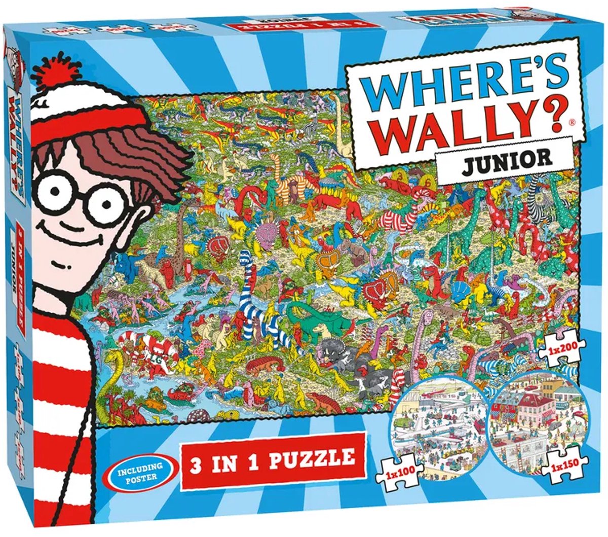 Puzzel Wheres Wally 3 in 1