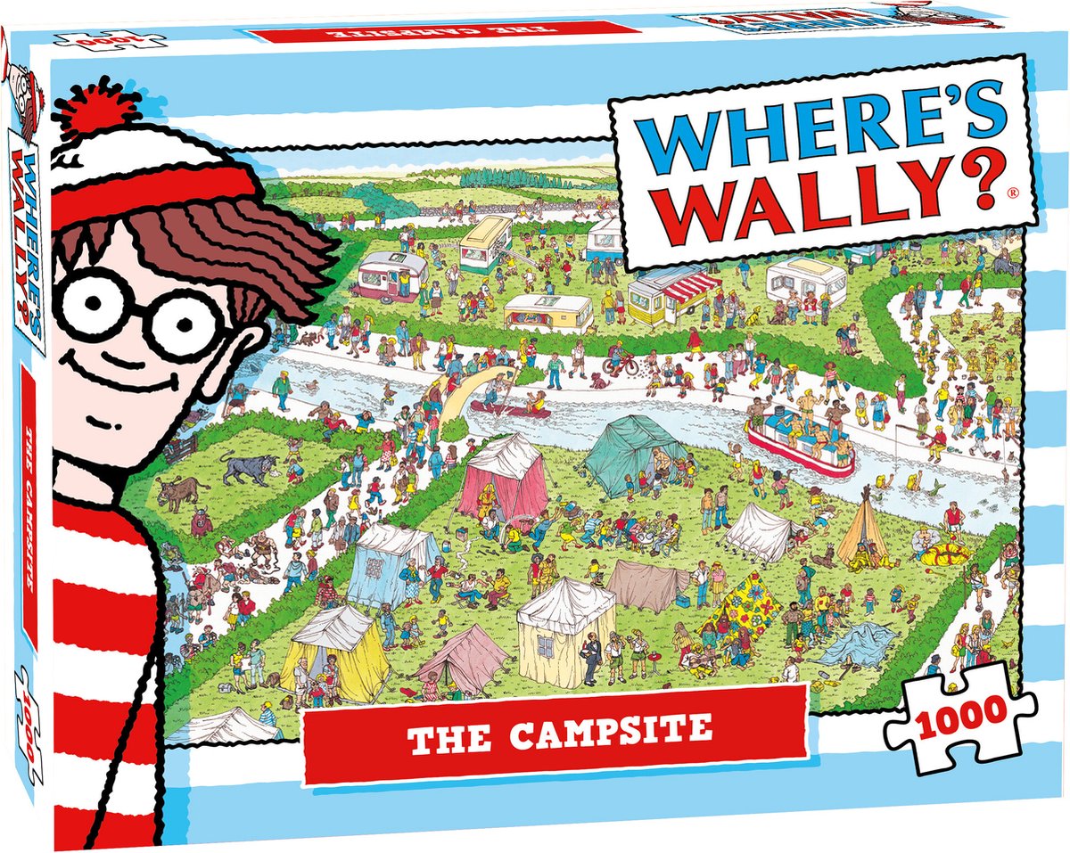 Puzzel Wheres Wally Campsite 1000 stukjes