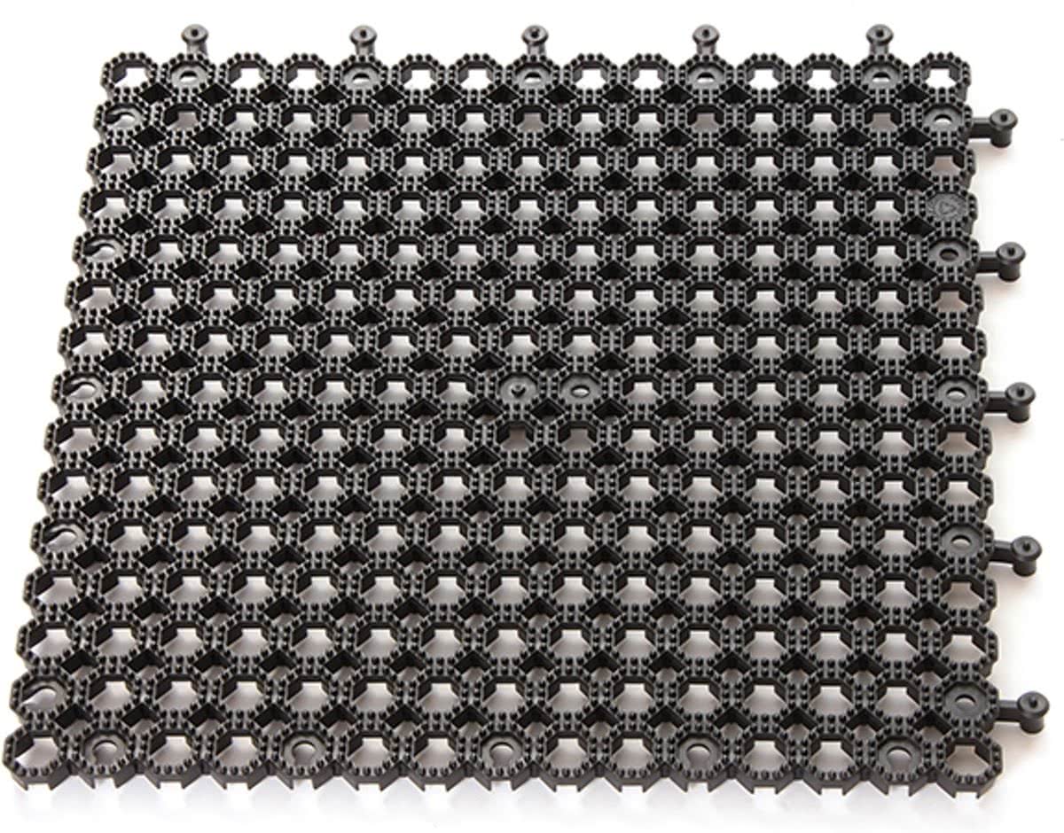 Bescherm mat Plum zwart 50x50 (per 2)