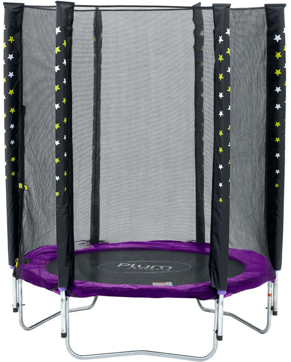 Plum Stardust Paars 140 cm inclusief Veiligheidsnet - Trampoline