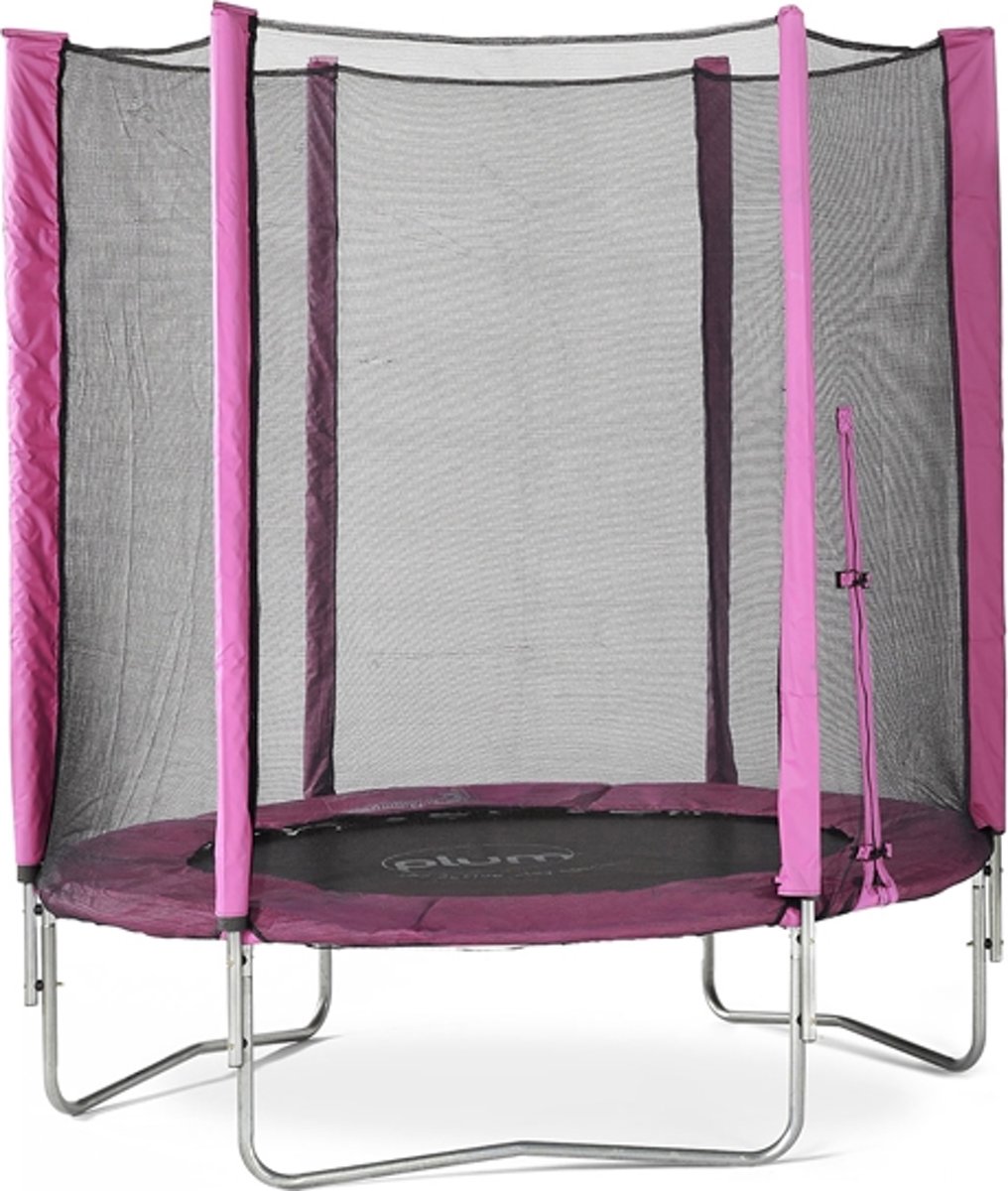 Trampoline met veiligheidsnet Plum Junior roze 6ft