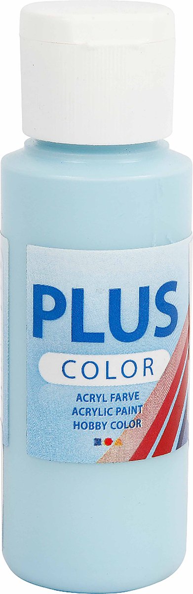 Acrylverf – Blauwe Verf – Acrylaatverf – Acrylic paint – Hobbyverf – Sneldrogende Verf – Dekkende Verf – Waterbasis Verf – Hoogwaardige Decoratie Verf – Ice Blue – Plus Color Verf – 60ml