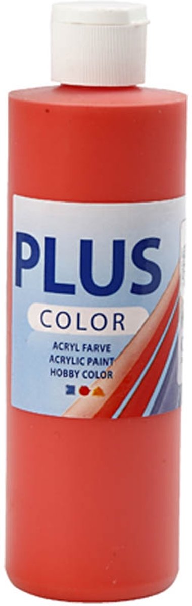 Plus Color Acrylverf - Verf - 250 ml - Brilliant Red