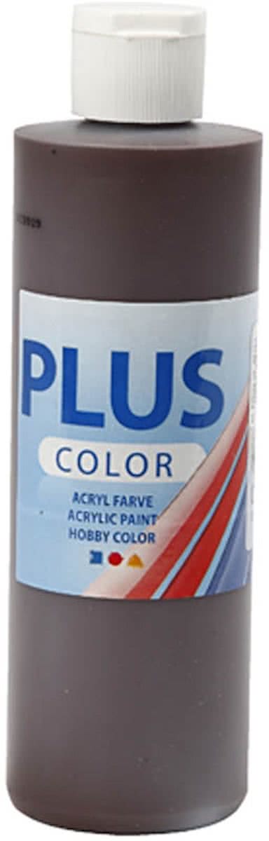 Plus Color Acrylverf - Verf - 250 ml - Chocolate