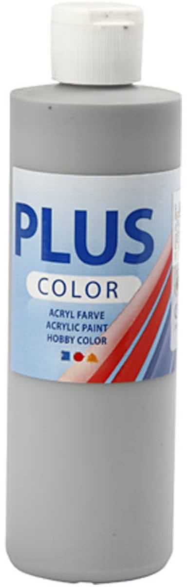 Plus Color Acrylverf - Verf - 250 ml - Rain Grey
