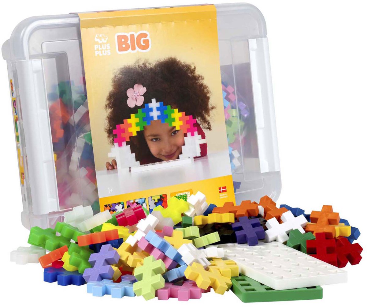 Plus-Plus BIG Opbergbox 200 delige bouwset - 3413 - Bouwspeelgoed - Constructiespeelgoed - Set met bouwstenen - Vanaf 1 jaar