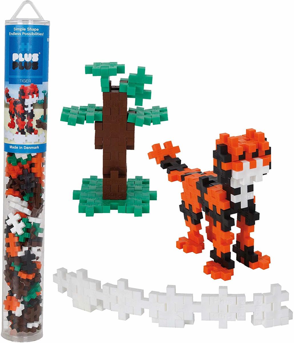 Plus-Plus Mini - Koker Tijger - 100 stuks