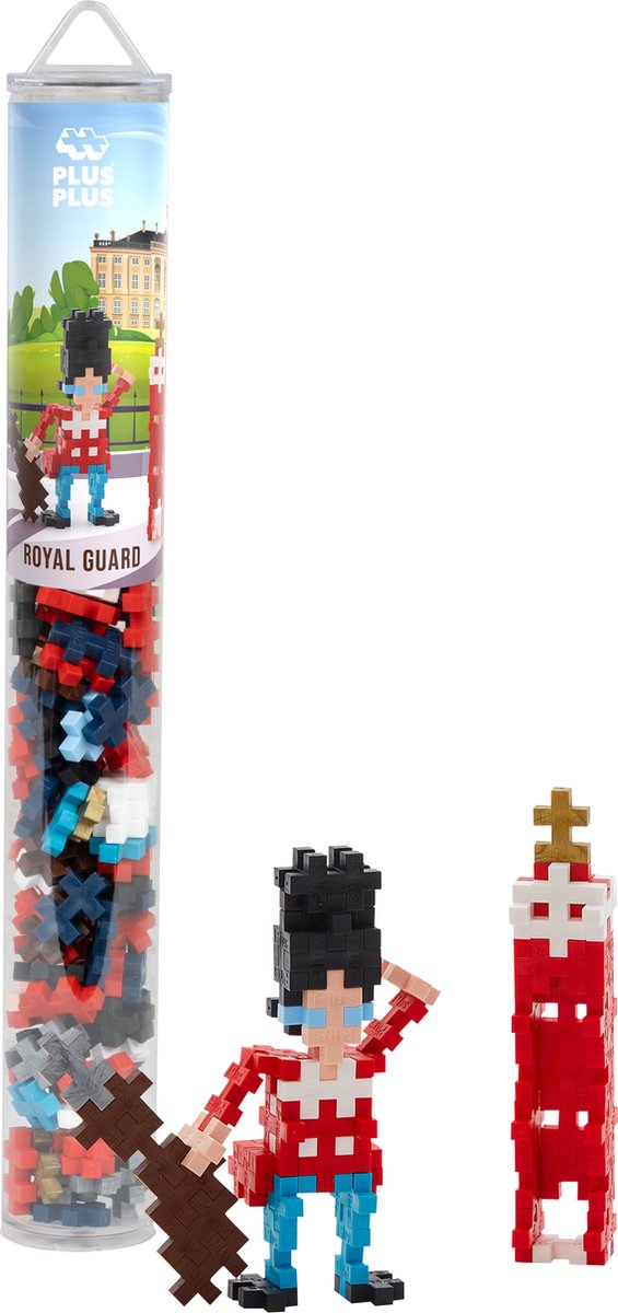 Plus-Plus Tube royal guard 100 delige bouwset - 4314 - Bouwspeelgoed - Constructiespeelgoed - Set met bouwstenen - Vanaf 5 jaar