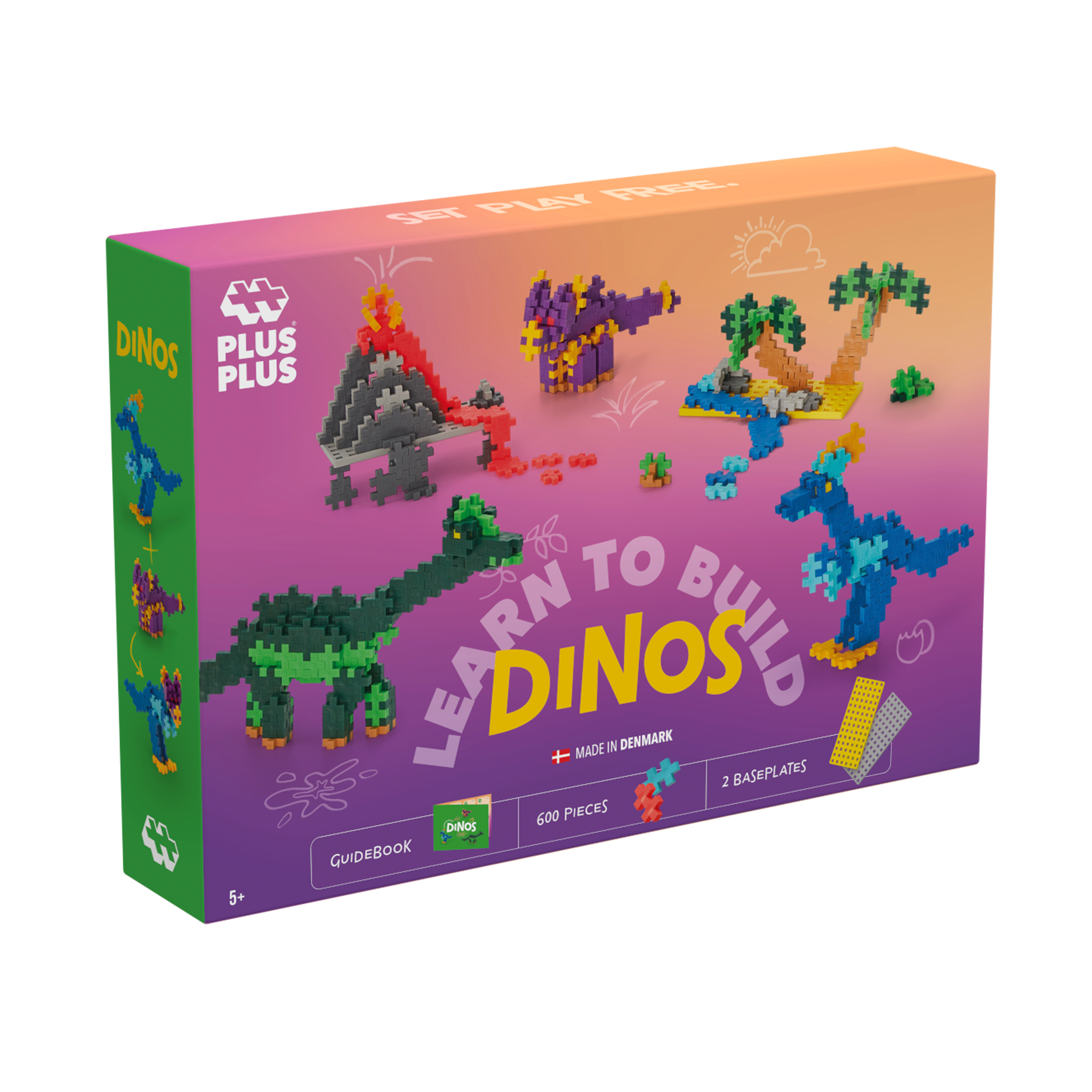 PlusPlus leer dino`s bouwen 600 stuks 3918