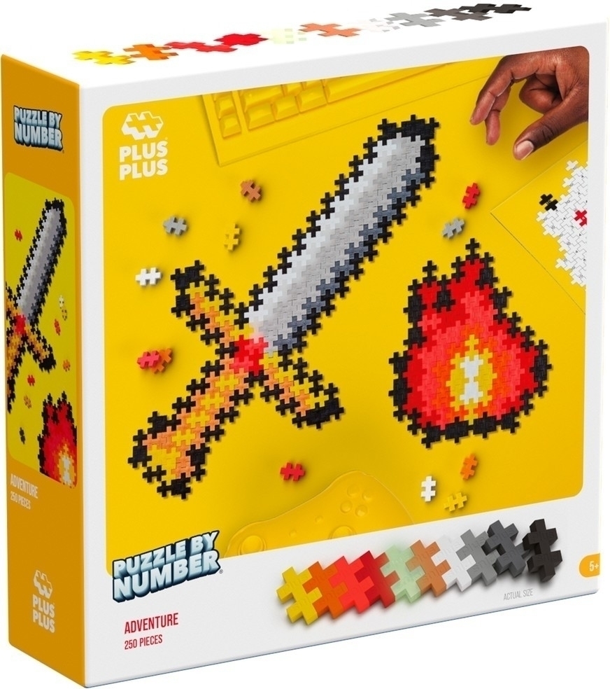 PlusPlus puzzle by number zwaard: 250 stuks 3910