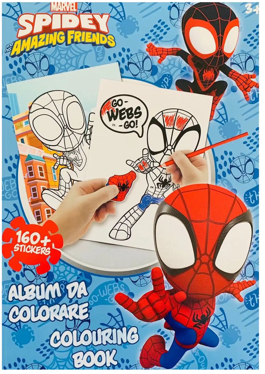 Marvel Spiderman kleurboek - 17 kleurplaten