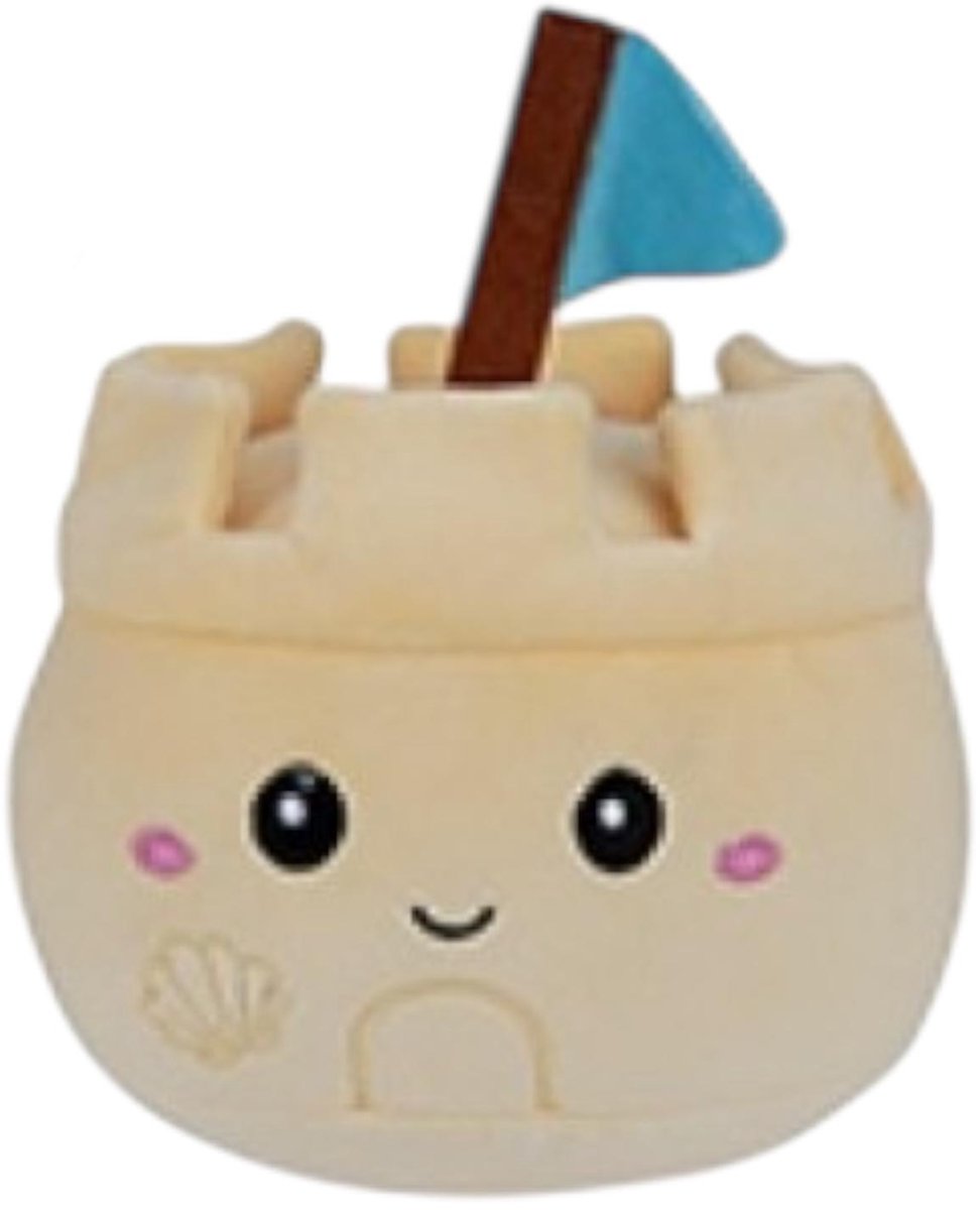 Softlings Beachies - Sandy het Zandkasteel knuffel - 18 cm - Pluche