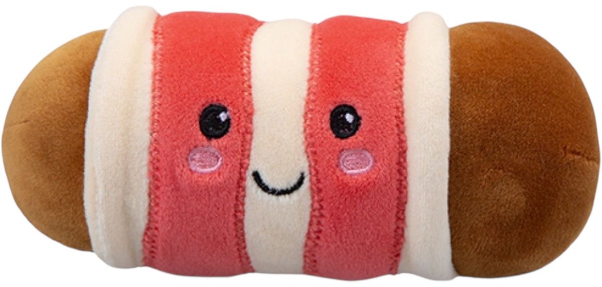 Softlings Christmas Foodies - Frank de Pig-in-Blanket knuffel - 14 cm - Pluche