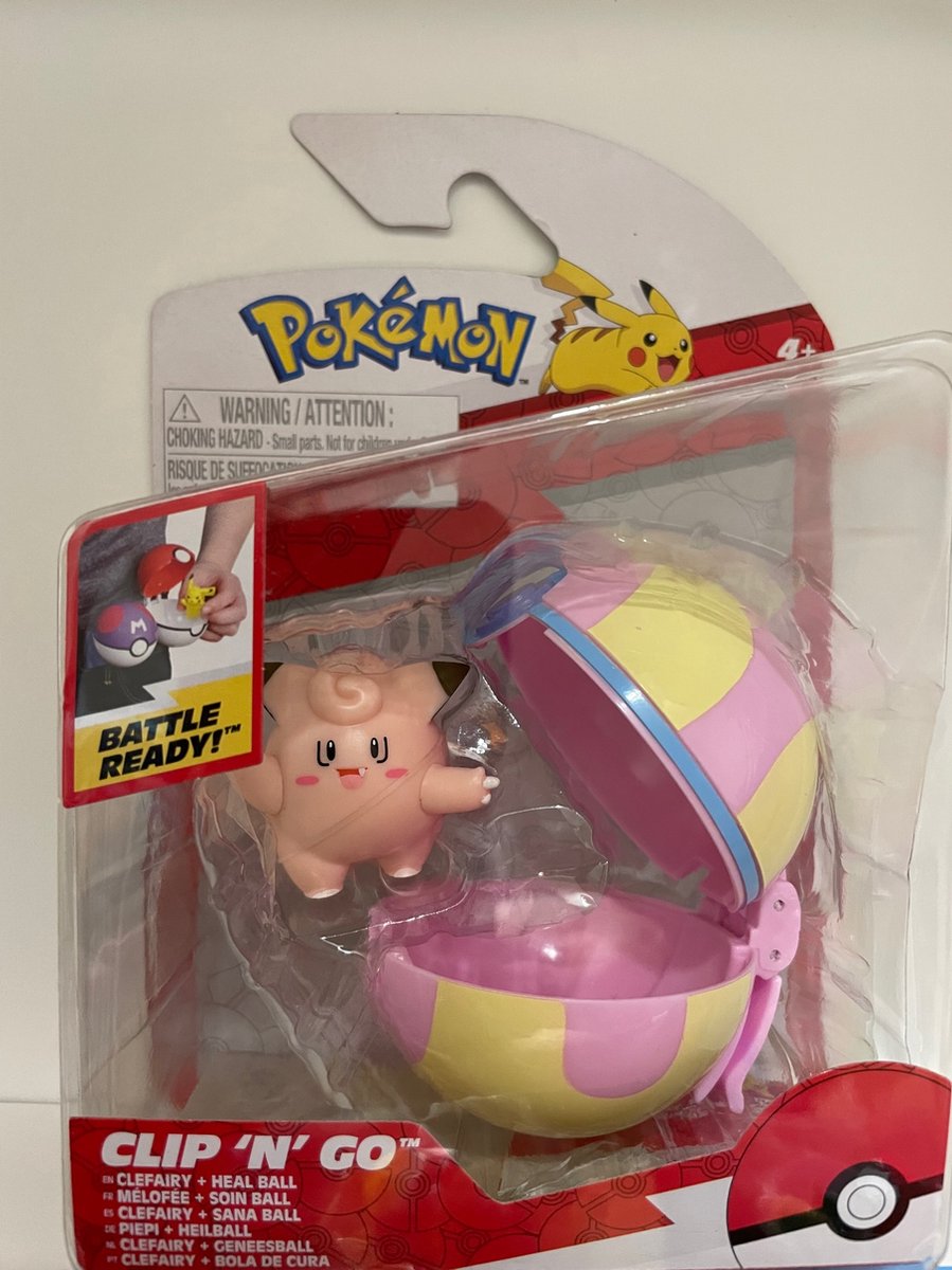 Pokemon - Clip N Go - Clefairy + Heal ball