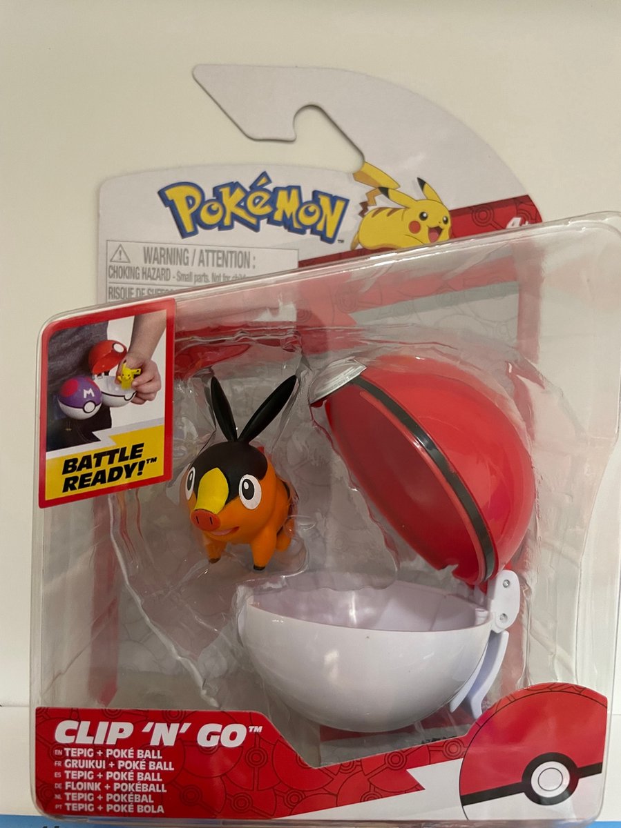 Pokemon - Clip N Go - Tepig + Poke ball