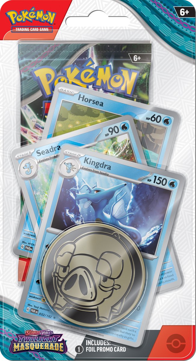 Pokémon - Scarlet & Violet - Twilight Masquerade - Premium Checklane - Kingdra - Pokémon Kaarten
