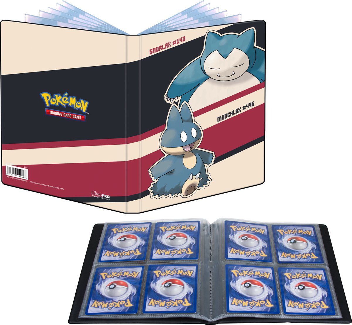 Pokémon - Snorlax and Munchlax 4-Pocket Portfolio - Pokémon Kaarten