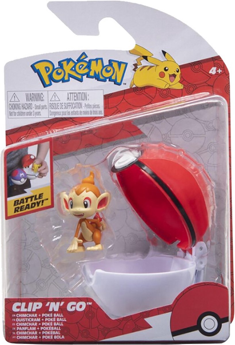 Pokémon clip n go - Chimchar + Pokeball