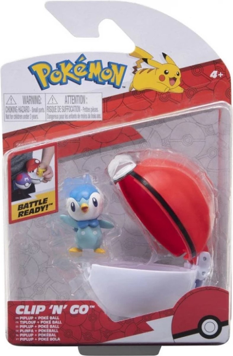 Pokémon clip n go - Piplup + Pokébal