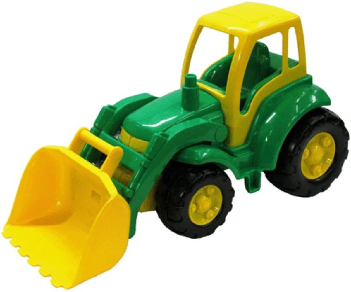 Polesie Tractor met shovel: rood met zwart 48 cm