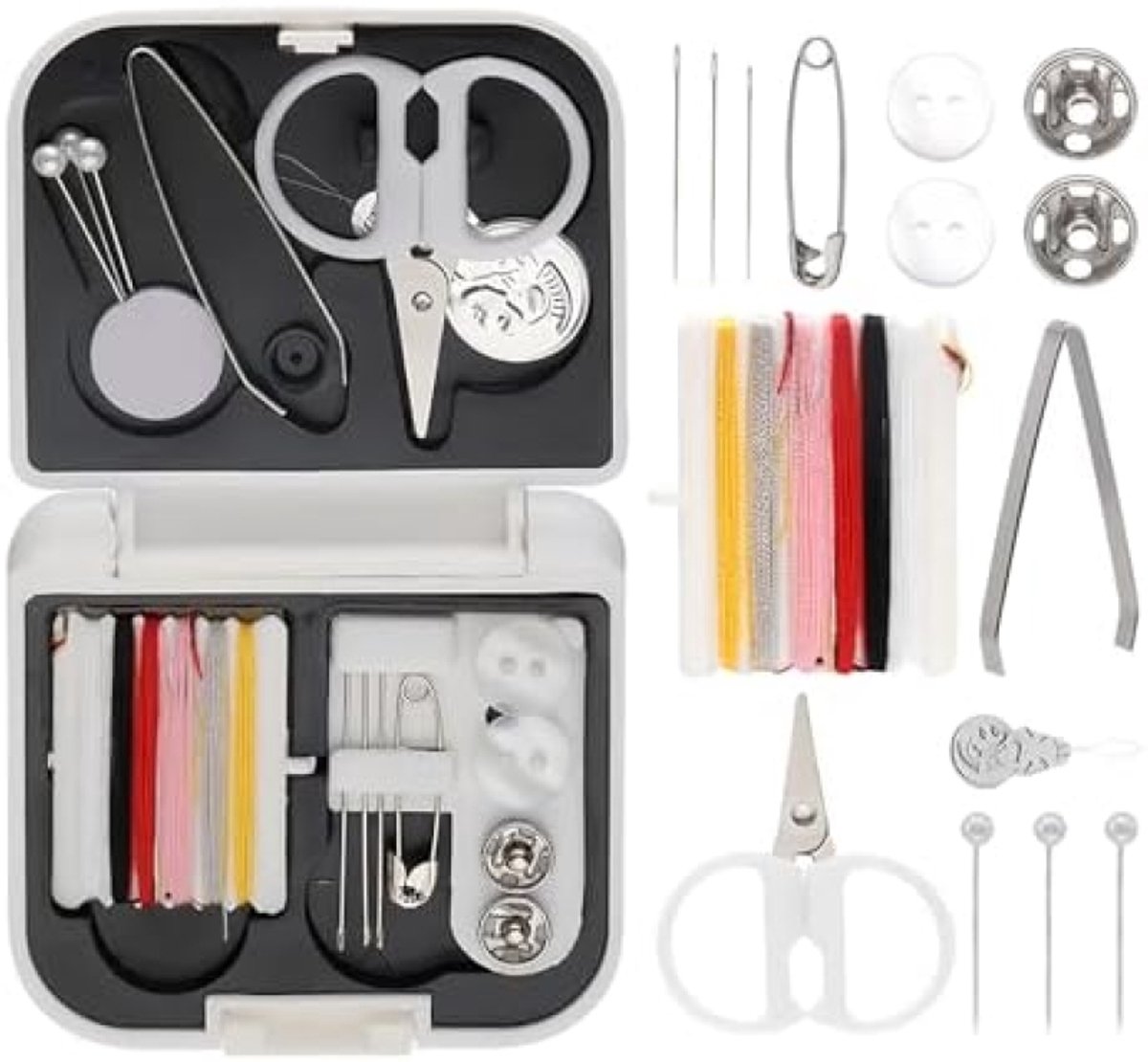PolkaHome Draagbare Naaiset - Compacte Noodreparatieset met Complete Accessoires