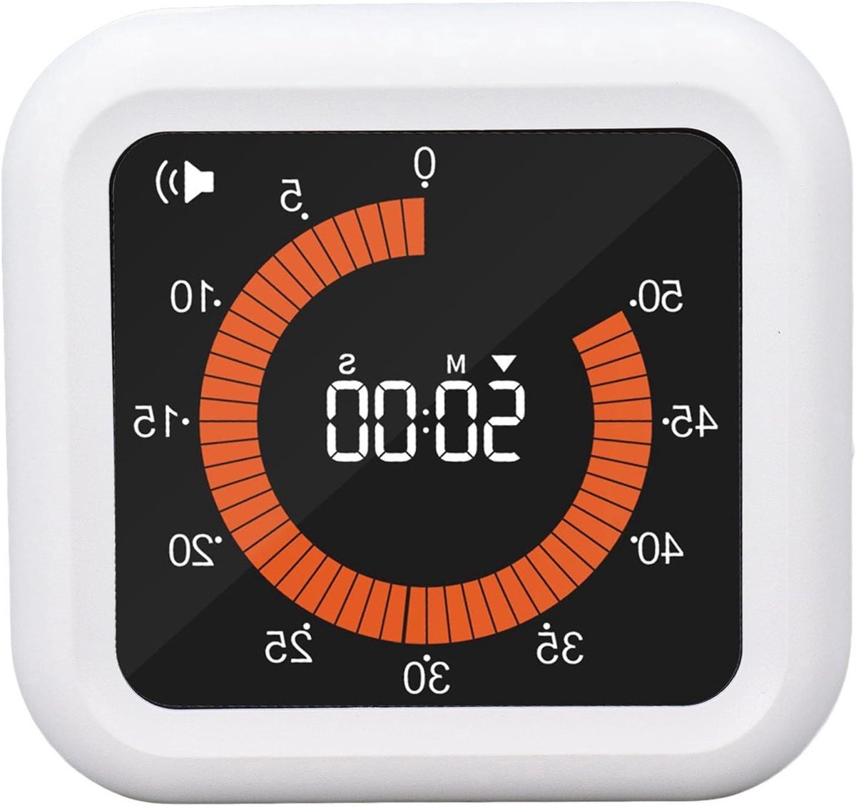 PolkaHome Plus - Visuele Timer van 60 Minuten voor Kinderen en Volwassenen - Magnetische Tijdmanagementtool - Stil en Praktisch gebruik thuis, op het werk en op school