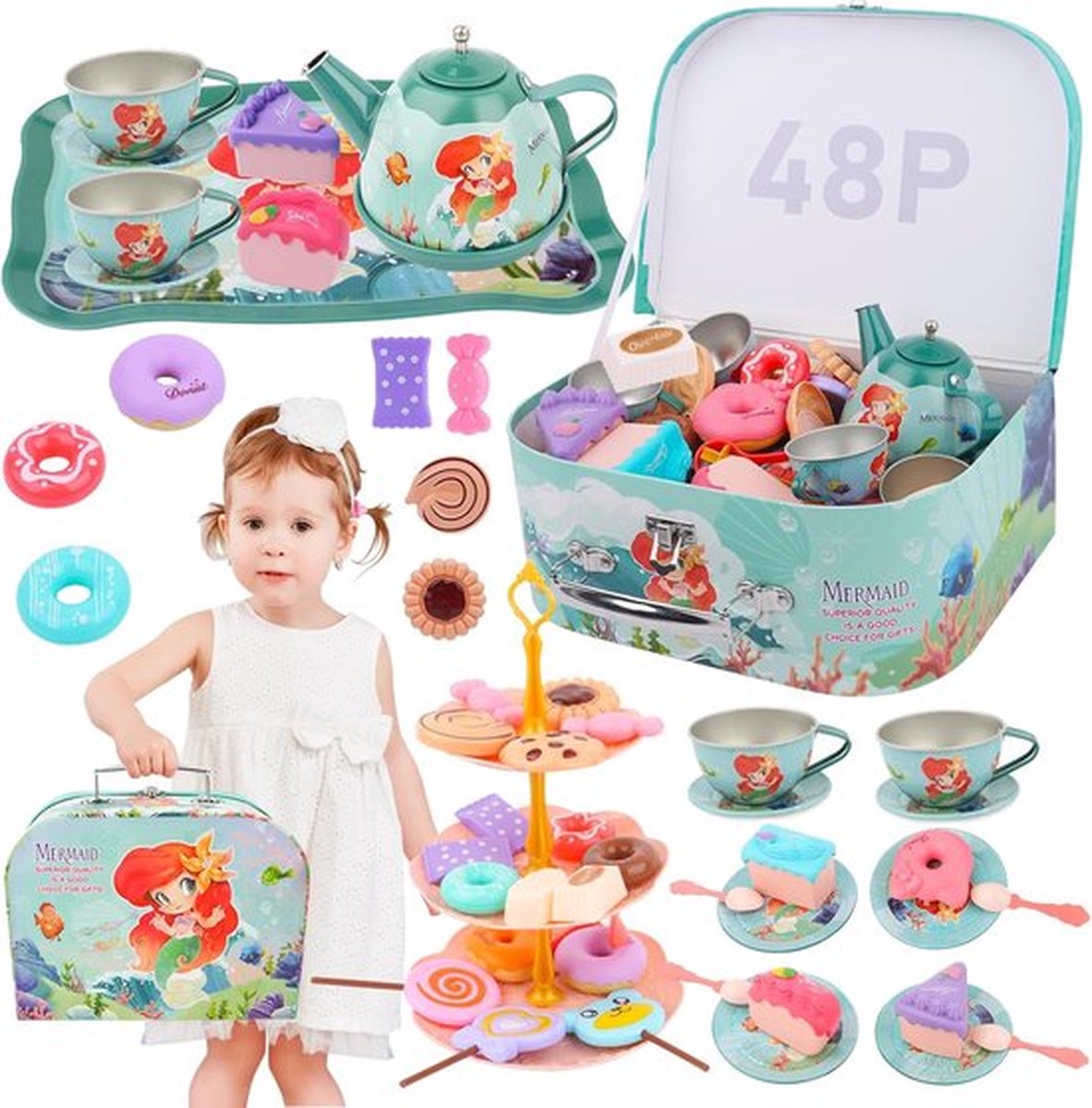   Theeservies speelgoed - Theeservies voor kinderen - Theeservies speelgoed voor kinderen - Speelgoed Theeservies