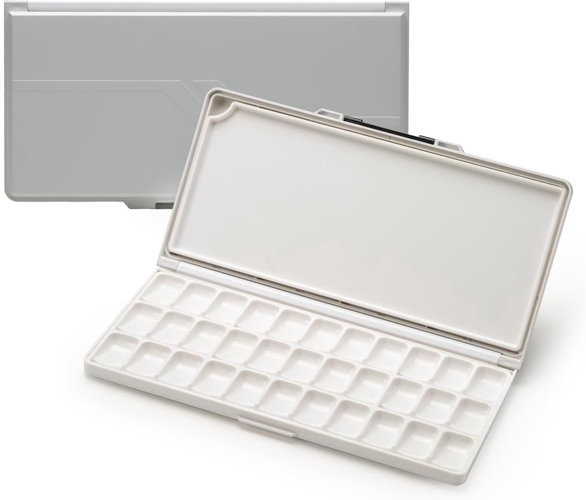 PolkaHome ® Verzegelde Verfmengpalet met 33 Wells en Deksel voor Kunstenaars