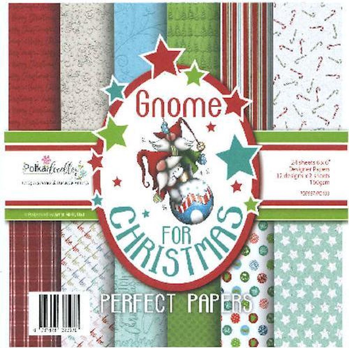 Polka Doodles - Design papier - PD 7957 Gnome for christmas
