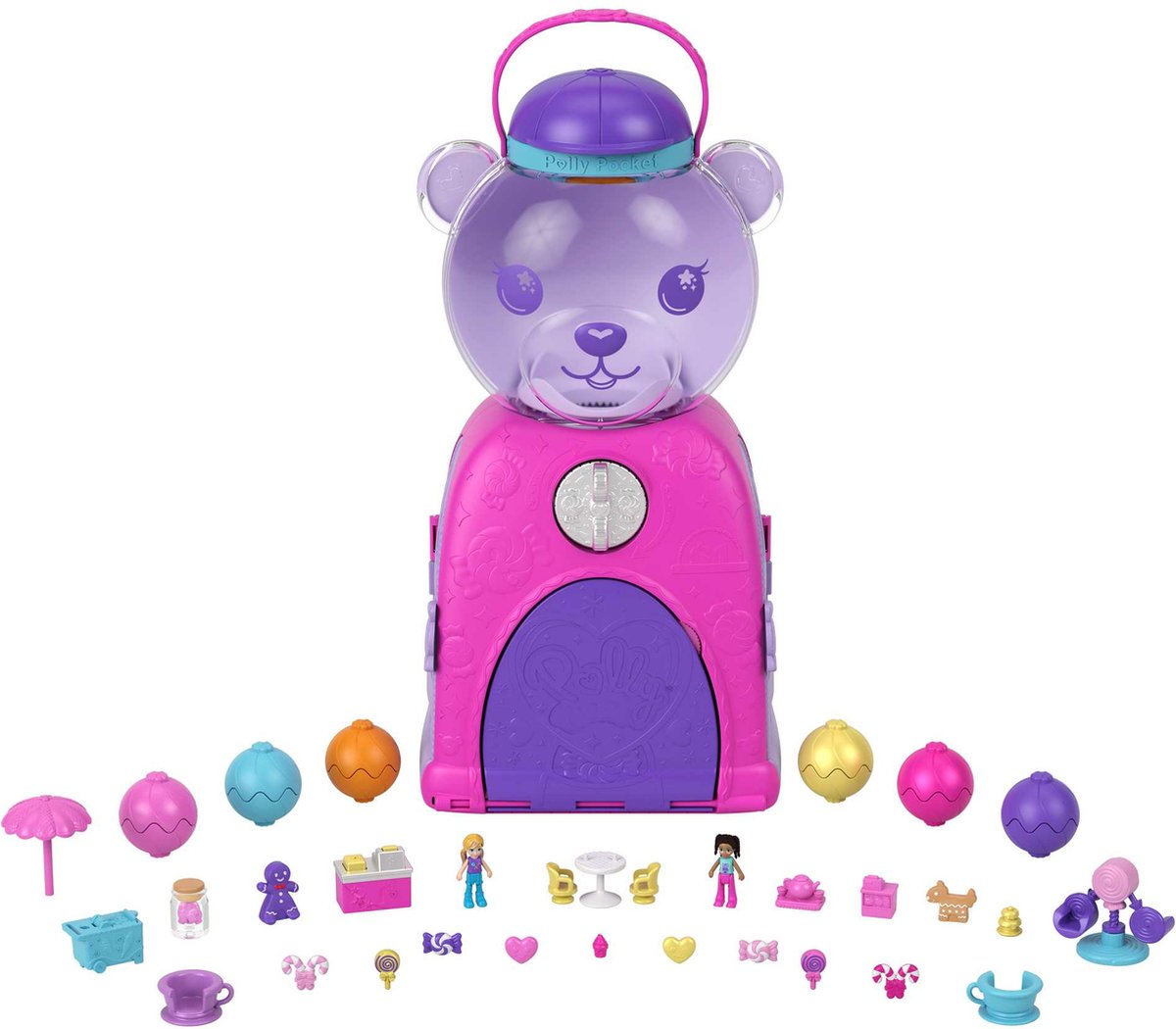 Polly Pocket Gumball Bear Playset, 4 jaar, Meerkleurig, Kunststof