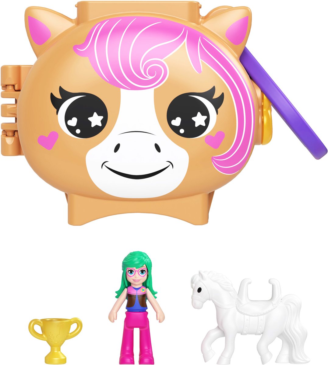 Polly Pocket PET CONNECTS Horse, Dier, 4 jaar, Meerkleurig