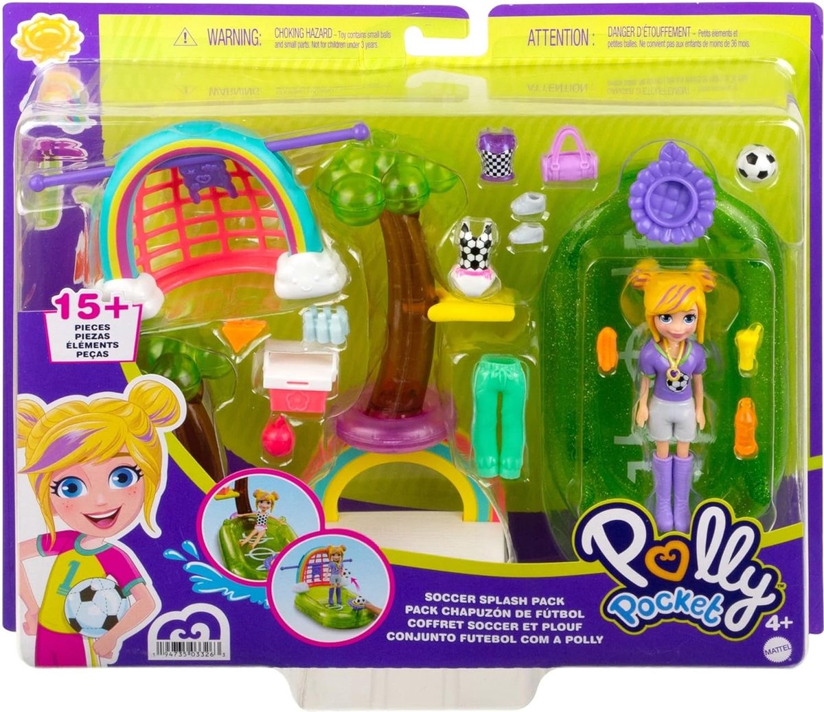 Polly Pocket Soccer Splash Pack - Speelfiguren set