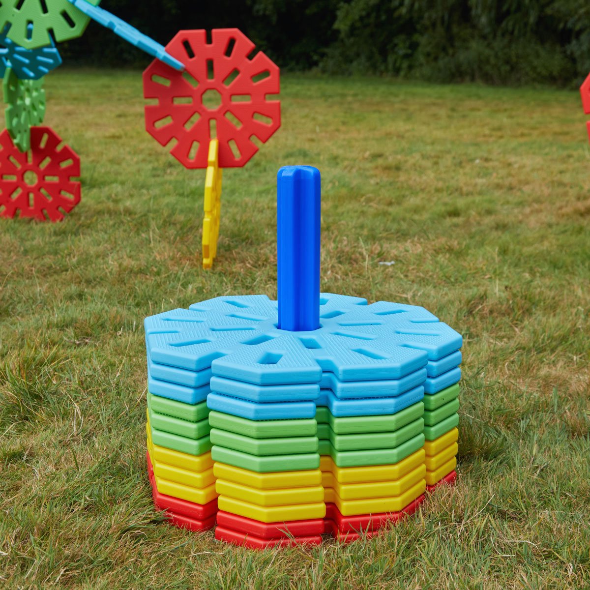 Polydron - XL Octoplay – 21 stuks - groot speelgoed - Duurzaam Educatief Bouwspeelgoed - voor Kinderen, Scholen & BSO