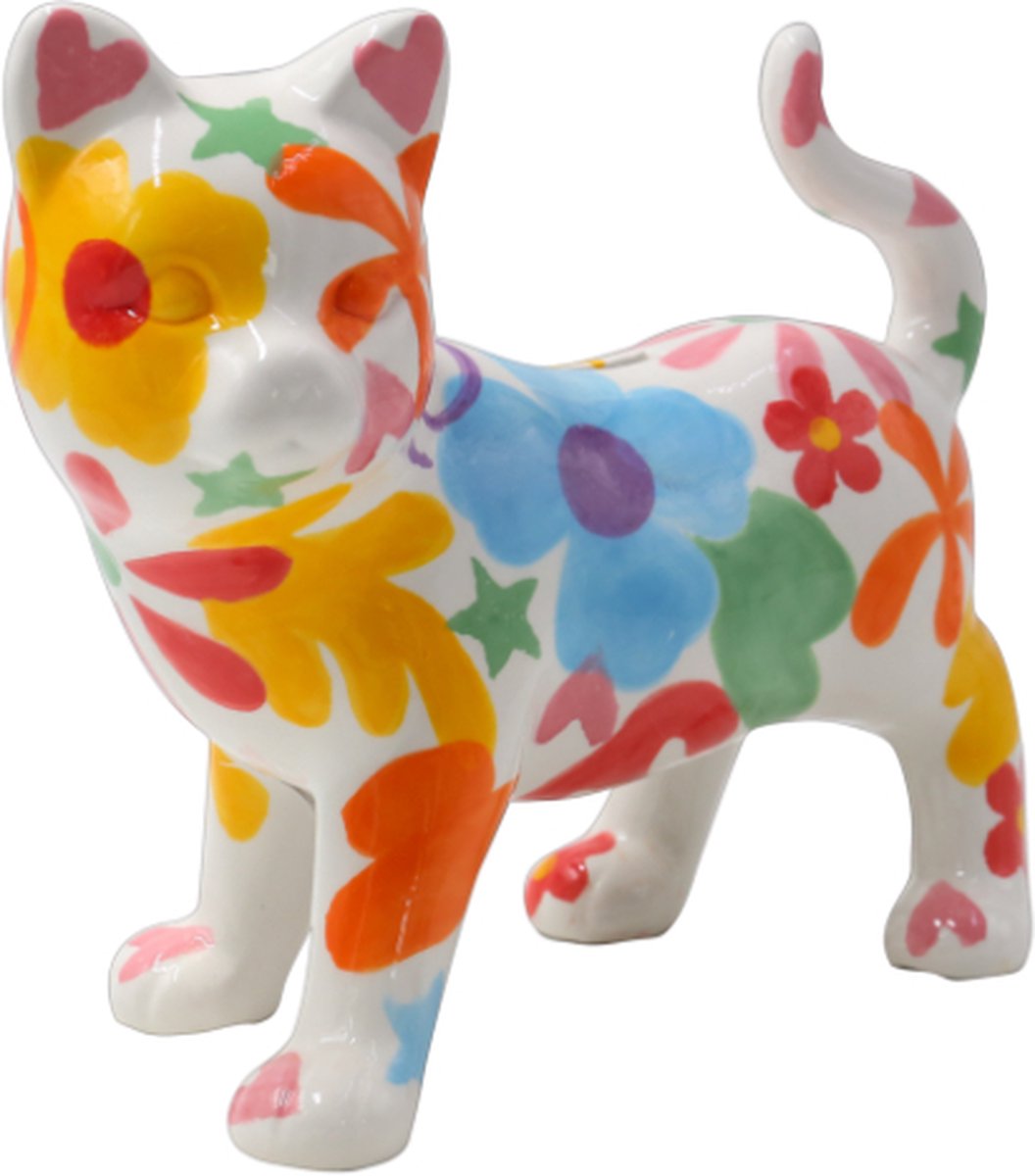 Pomme Pidou Spaarpot Kat Alfie Medium 001 (22x17x7cm - Keramiek)