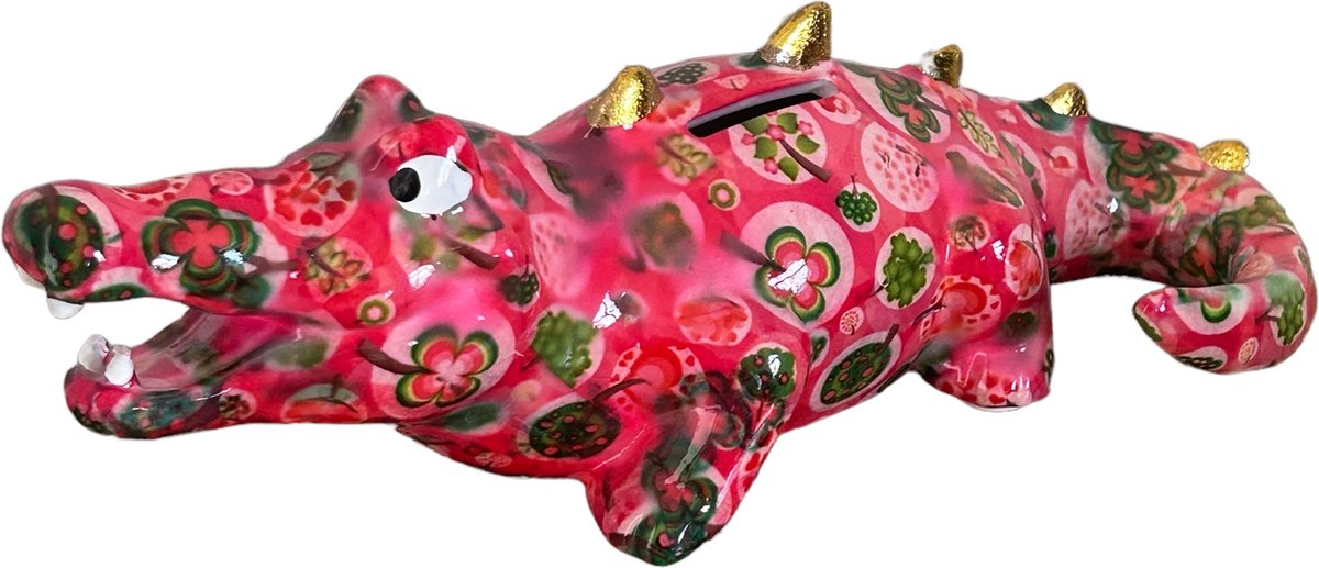Pomme Pidou spaarpot Krokodil Marcel M TreeLove Poppy Pink