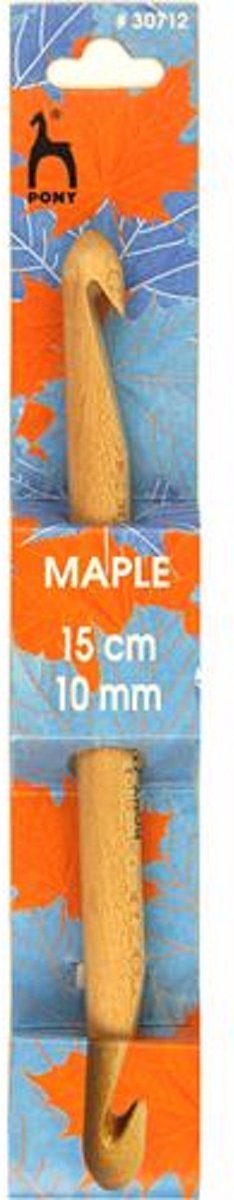 Tunische haaknaald 10 mm 15 cm hout