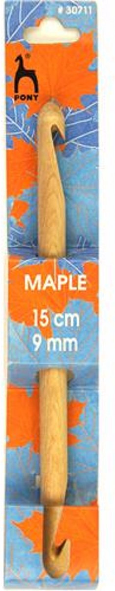 Tunische haaknaald 9 mm 15 cm hout