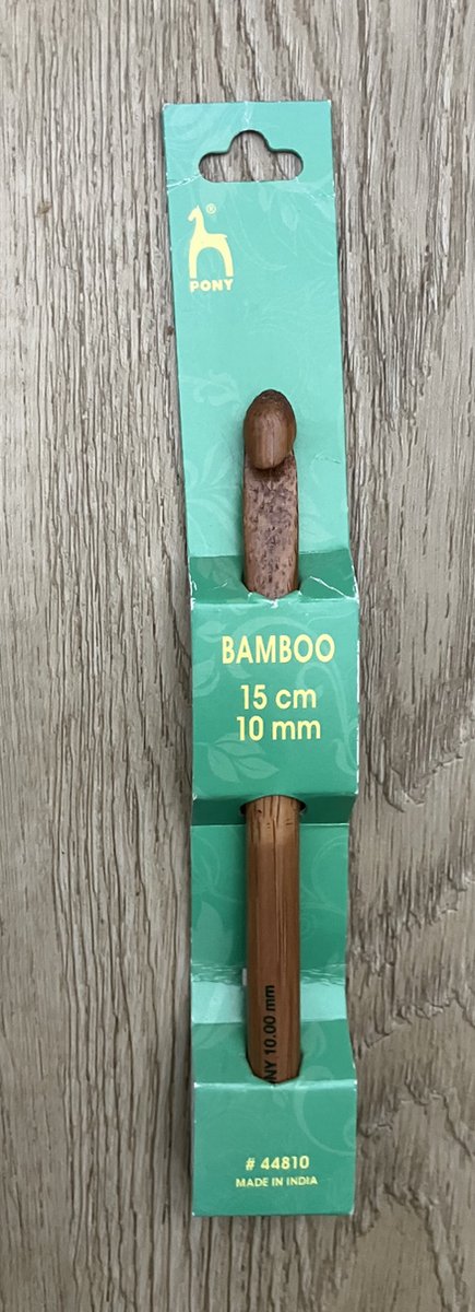 haaknaald pony bamboo 10 mm 15 cm