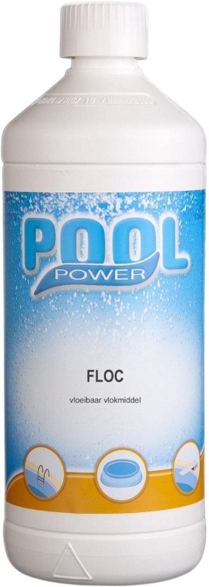 Pool Power - Floc - 1 Liter - Voor kristalhelder zwembadwater