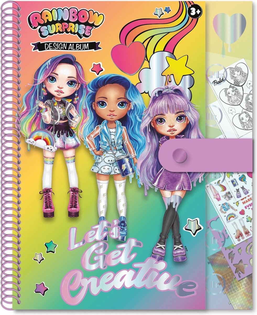   Ontwerpalbum Rainbow Surprise Junior Papier